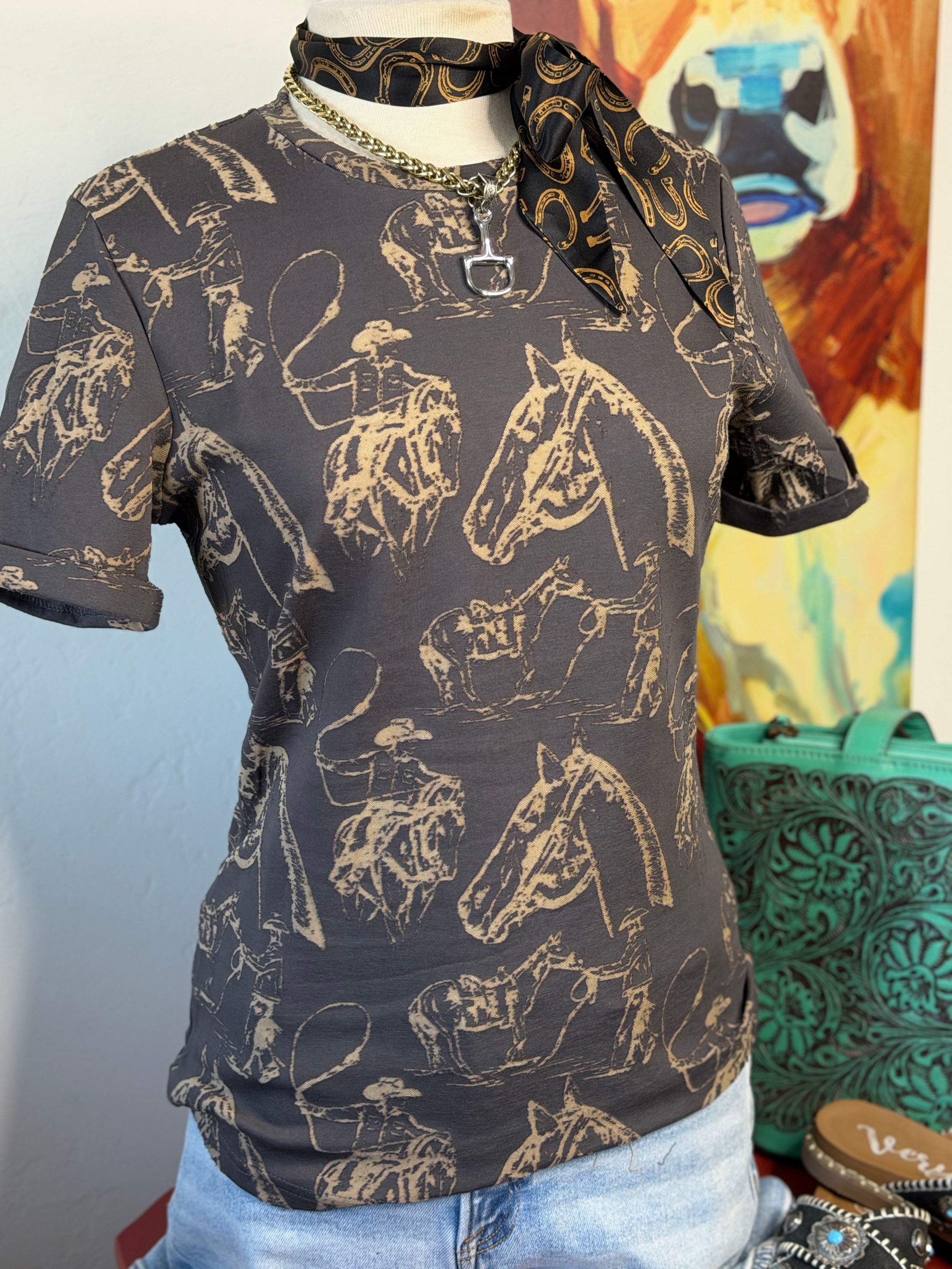 Shop Envi Me Tops and Tunics The Cowboy Life Top