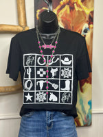 Shop Envi Me Tops and Tunics The Cowboy Way Embroidered Tee