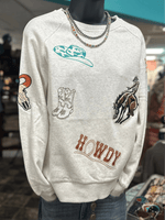 Shop Envi Me Tops and Tunics The Cowboy Ways Embroidered Pullover