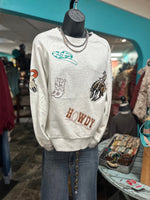 Shop Envi Me Tops and Tunics The Cowboy Ways Embroidered Pullover
