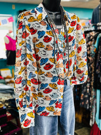 Shop Envi Me tops The Cowgirl Hats Button Up Top