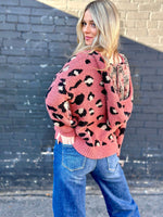 Shop Envi Me Tops and Tunics The Cozy Fall Cheetah Sweater