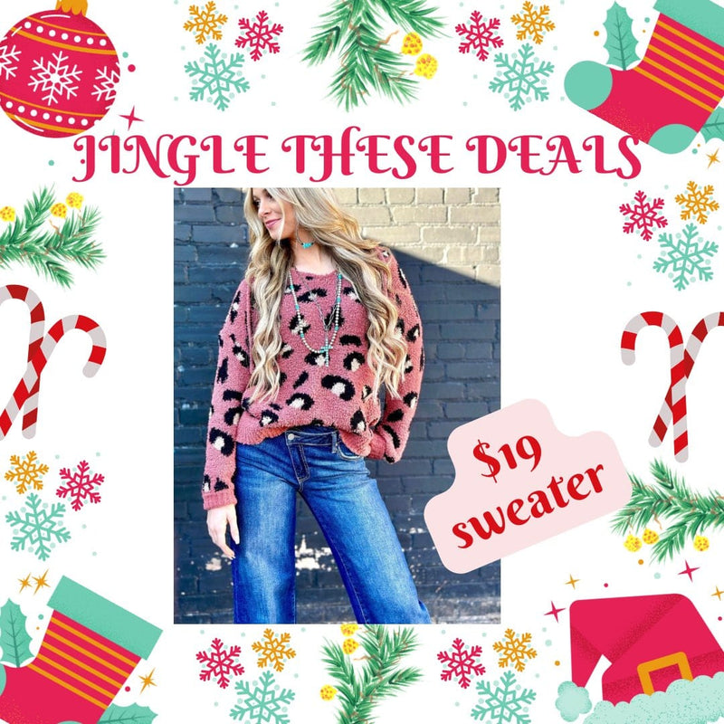 Shop Envi Me Tops and Tunics The Cozy Fall Cheetah Sweater