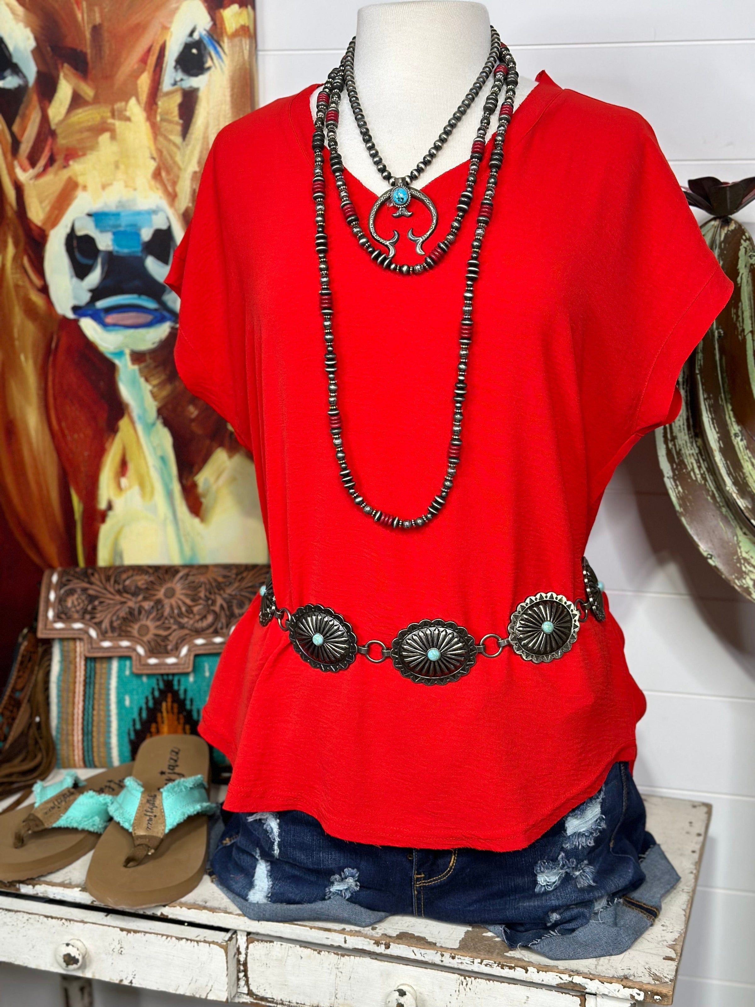 Shop Envi Me The Days of July 🇺🇸 Red Top