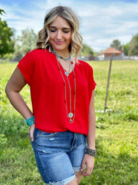 Shop Envi Me The Days of July 🇺🇸 Red Top