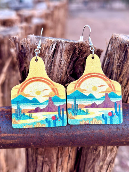 Shop Envi Me Earrings The Desert Cactus Cow Tag🌵 Earring