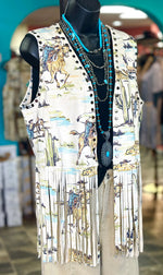 Shop Envi Me Tops and tunics The Desert Cactus Fringe Vest