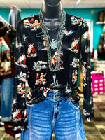 Shop Envi Me It's T-shirt Kinda Day The Desert Cowboy Life Mesh Top