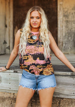 Shop Envi Me It's T-shirt Kinda Day The Desert Hills Cowboy Cactus Tank