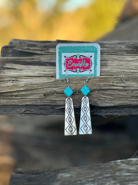 Shop Envi Me earrings The Diamond Turquoise Southwest Earrings