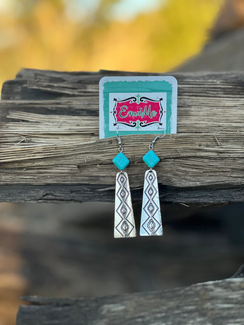 Shop Envi Me earrings The Diamond Turquoise Southwest Earrings