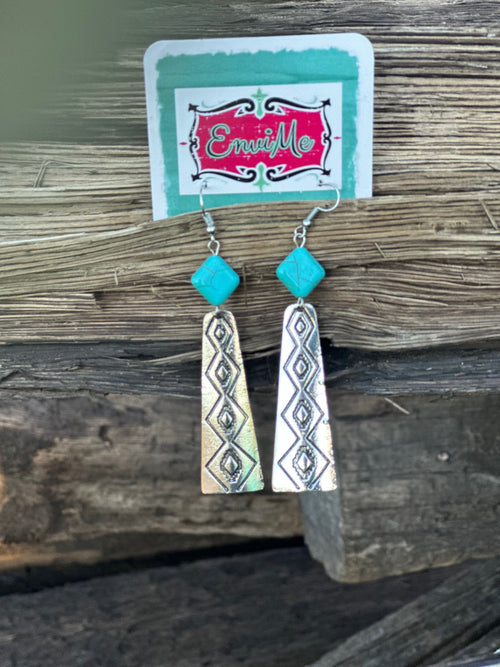 Shop Envi Me earrings The Diamond Turquoise Southwest Earrings
