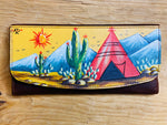 Shop Envi Me Accessories Teepee The Diego Garcia Painted Leather Clutch Wallet