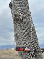 Shop Envi Me Necklaces The Diego Sterling Silver Spiney Pink Dahlia Bar NA Necklace One Only