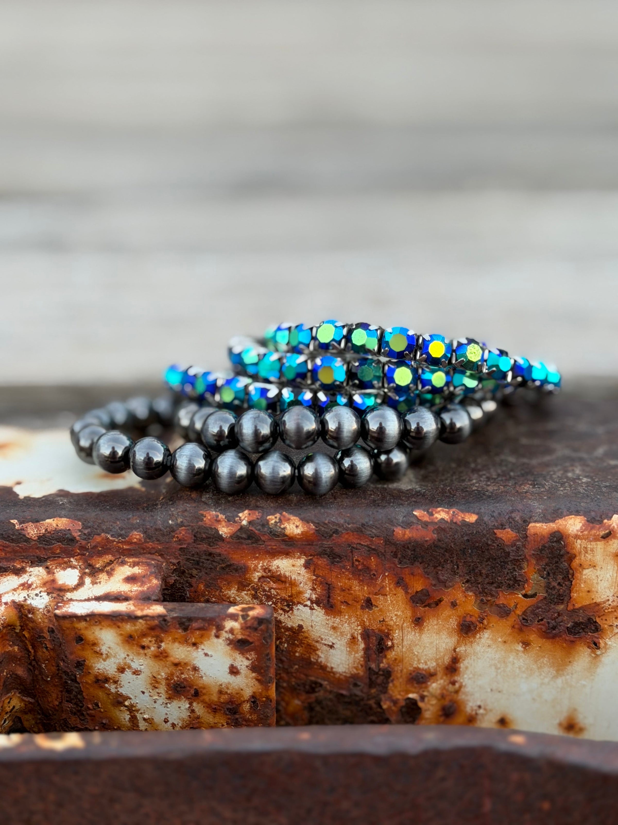 Shop Envi Me Bracelets The Dressy Silver & Crystal Bracelet Stack