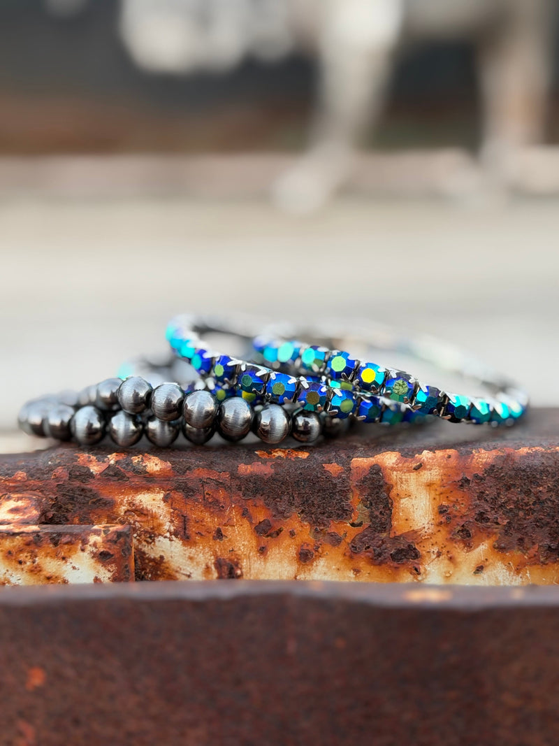 Shop Envi Me Bracelets The Dressy Silver & Crystal Bracelet Stack