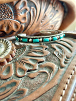 Shop Envi Me Bracelets Silver & Turquoise The Durango Sterling Silver & Real Turquoise Southwest Cuff Bracelet