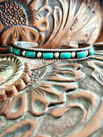 Shop Envi Me Bracelets Silver & Turquoise The Durango Sterling Silver & Real Turquoise Southwest Cuff Bracelet