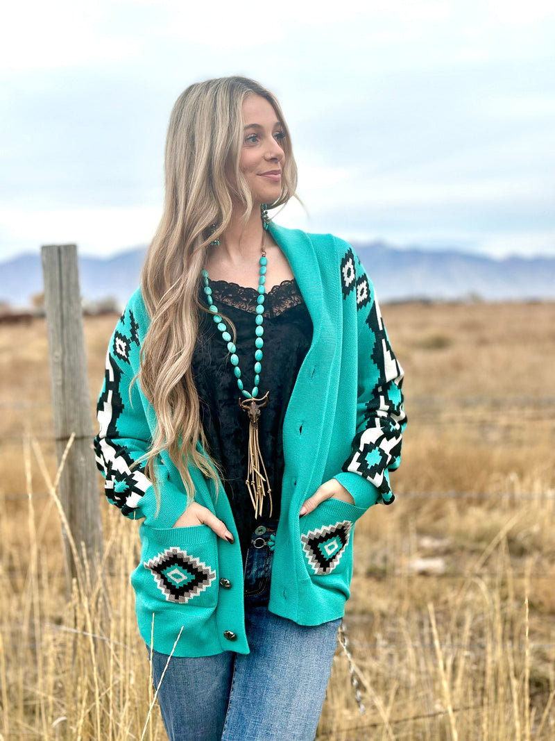 Shop Envi Me Cardigans and Kimonos The El Paso Cowboy Southwest Cardigan