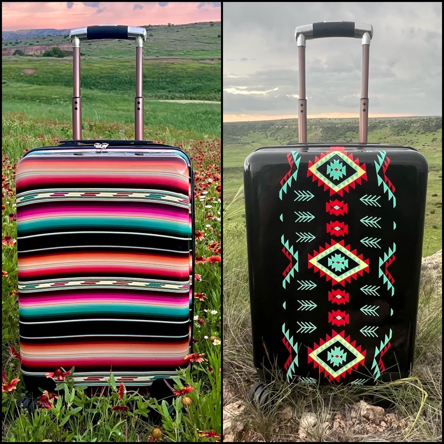 Shop Envi Me Accessories Aztec with Black Tooled Lining The El Paso Suitcase
