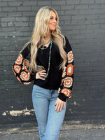 Shop Envi Me Tops and Tunics The El Senora Crochet Sleeve Sweater