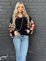 Shop Envi Me Tops and Tunics The El Senora Crochet Sleeve Sweater