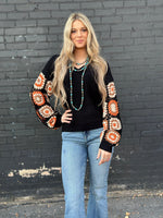 Shop Envi Me Tops and Tunics The El Senora Crochet Sleeve Sweater