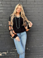 Shop Envi Me Tops and Tunics The El Senora Crochet Sleeve Sweater