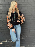 Shop Envi Me Tops and Tunics The El Senora Crochet Sleeve Sweater