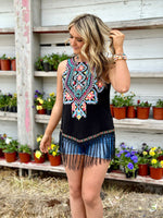 Shop Envi Me Tops and Tunics The Ensenada Embroidered Tank “ReStOcK”