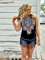 Shop Envi Me Tops and Tunics The Ensenada Embroidered Tank “ReStOcK”