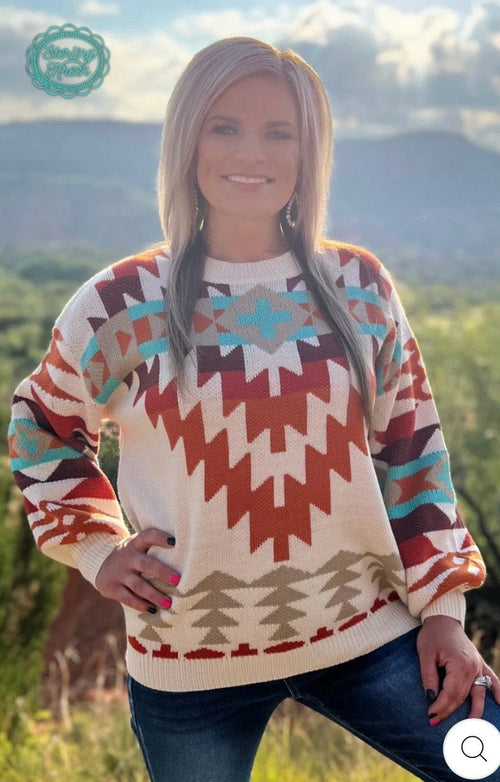 Shop Envi Me Tops and Tunics The Fall Arizona Aztec Days Sweater