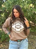 Shop Envi Me Cardigans and Kimonos The Fall At The Ponderosa Aztec Sweatshirt
