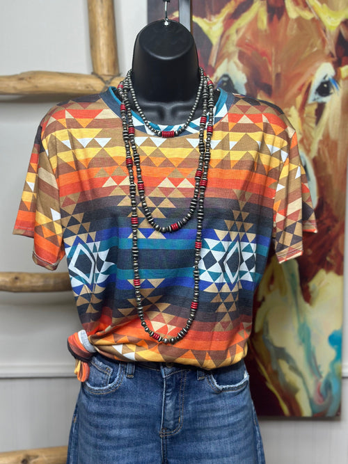 Shop Envi Me Tops and Tunics The Fall Aztec Dreams Top