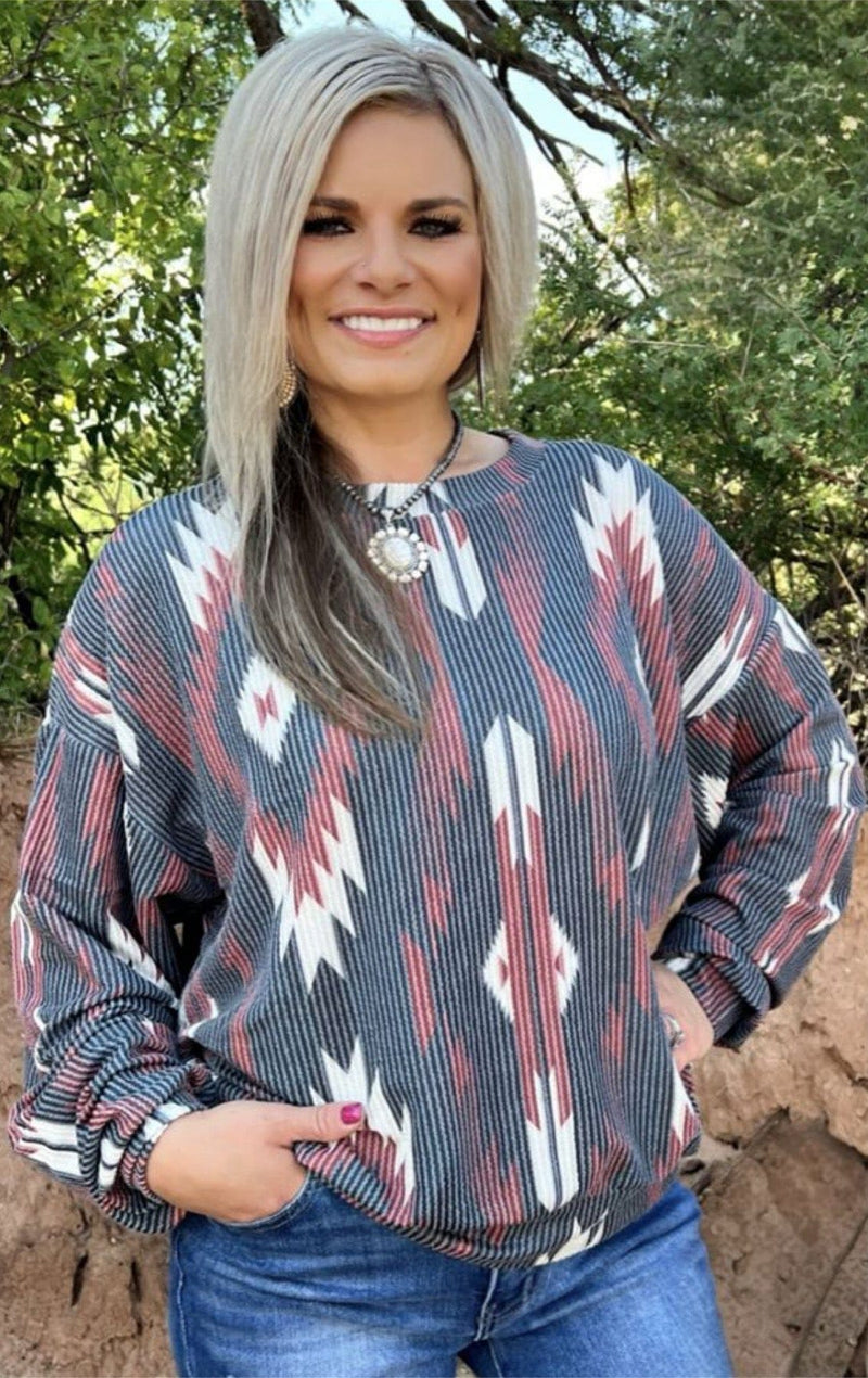Shop Envi Me Cardigans and Kimonos The Fall Aztec Santaquin Corded Top