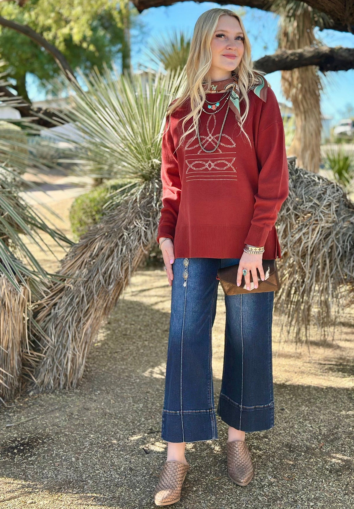 Shop Envi Me Tops and Tunics The Fall Bootstitch Pullover