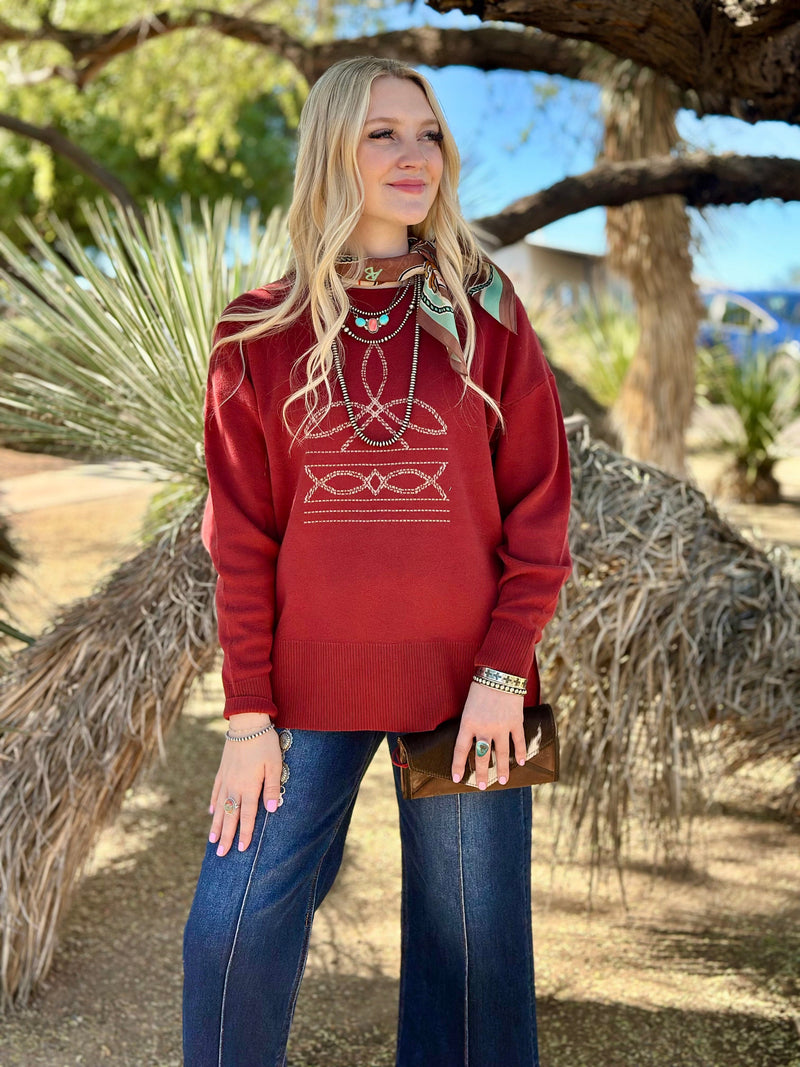 Shop Envi Me Tops and Tunics The Fall Bootstitch Pullover