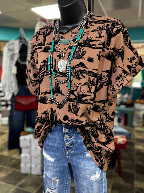 Shop Envi Me Tops and Tunics The Fall Cactus Top