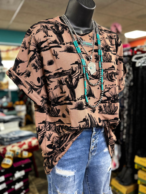 Shop Envi Me Tops and Tunics The Fall Cactus Top
