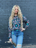 Shop Envi Me Tops and Tunics The Fall Cedar City Aztec Pullover