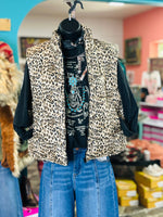 Shop Envi Me Cardigans and Kimonos The Fall City Kitty Cheetah Vest