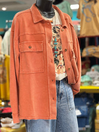 Shop Envi Me Cardigans and Kimonos The Fall Collrs Button Overshirt