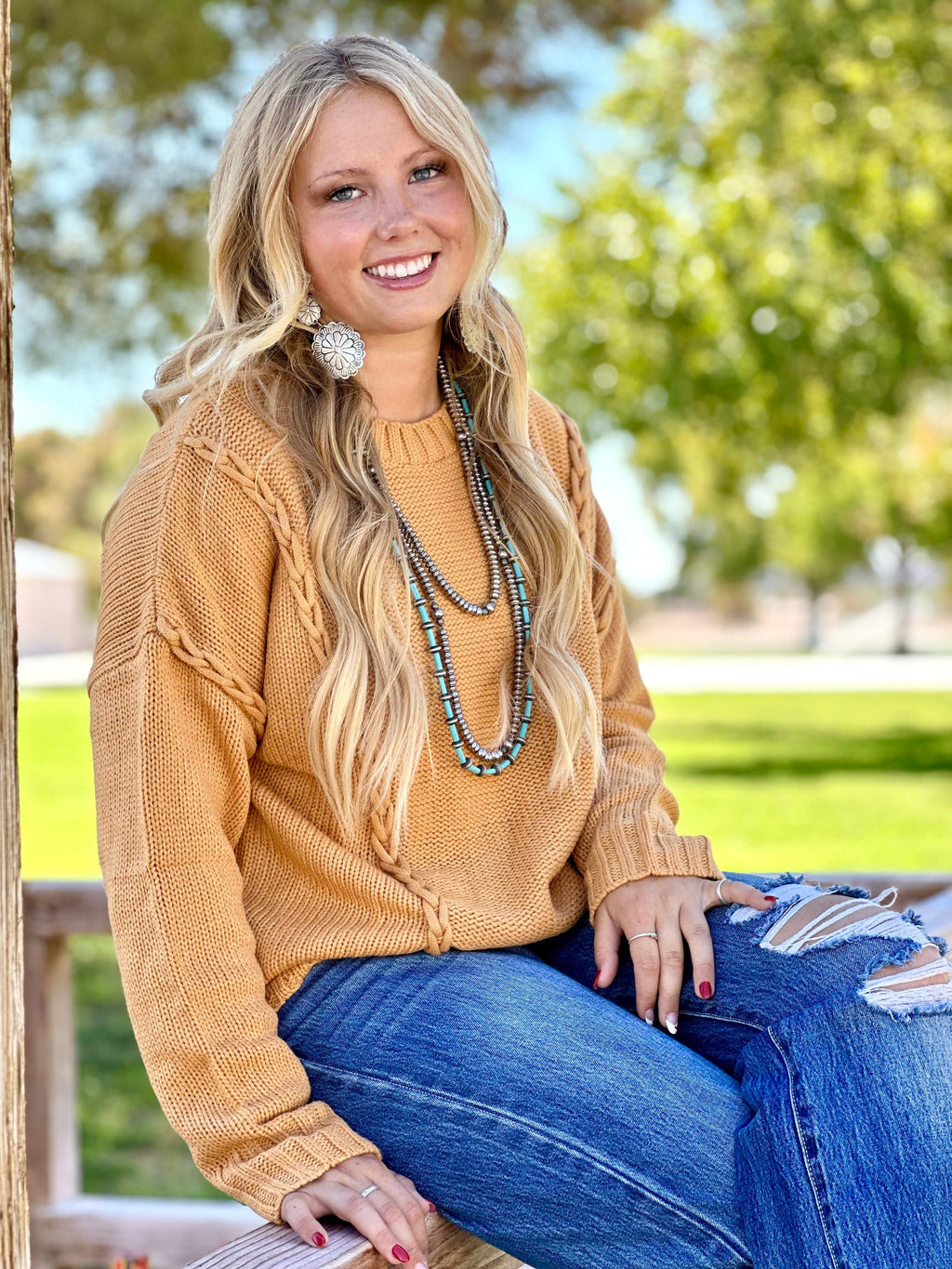 The Fall Colors Miles City Mustard Sweater – Shop Envi Me