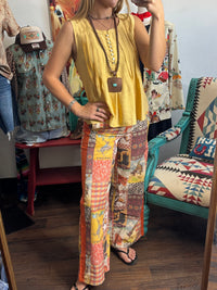 Shop Envi Me Tops and Tunics The Fall Days Mustard Sleeveless Top