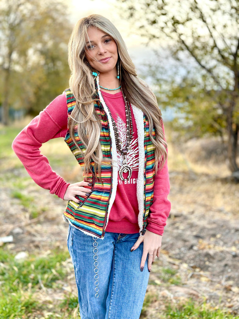 Shop Envi Me Outerwear The Fall Fiesta Aztec Vest