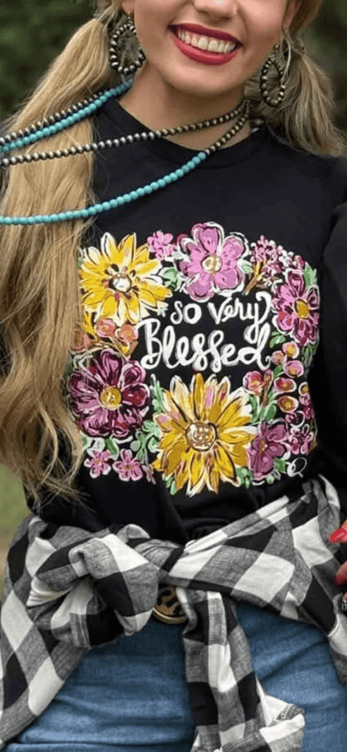 Shop Envi Me It's T-shirt Kinda Day The Fall Floral So Blessed Tee