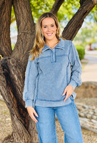 Shop Envi Me Tops and Tunics The Fall In Cedar City Aztec Pullover