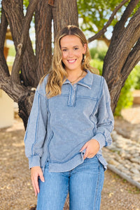 Shop Envi Me Tops and Tunics The Fall In Cedar City Aztec Pullover