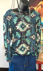 Shop Envi Me Tops and Tunics The Fall In The Desert Aztec Top