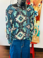 Shop Envi Me Tops and Tunics The Fall In The Desert Aztec Top